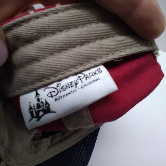 Disney Parks Disneyland baseball cap red navy distressed look - Picture 9 of 11